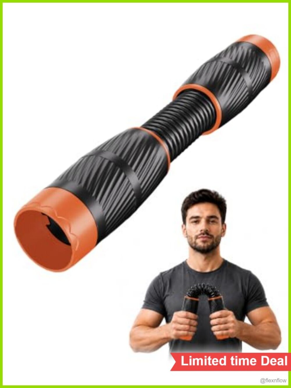 2-in-1 Twist & Bend Forearm Wrist Exerciser Grip Strength Trainer